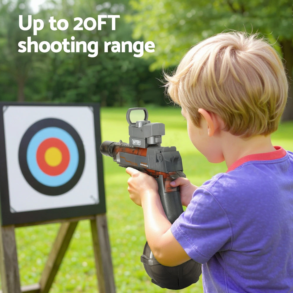 Keezi Kids Adult Electric Water Gun 500ml Water Tank Light Squirt Guns Toys Grey