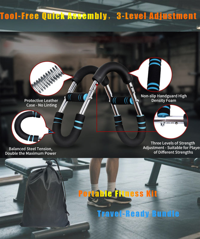 Twister Arm Trainer for Men & Women,60-110lb Adjustable Arm & Chest Workout Equipment,Portable Home Gym Strength Training Machine for Full-Body Toning & Muscle Building