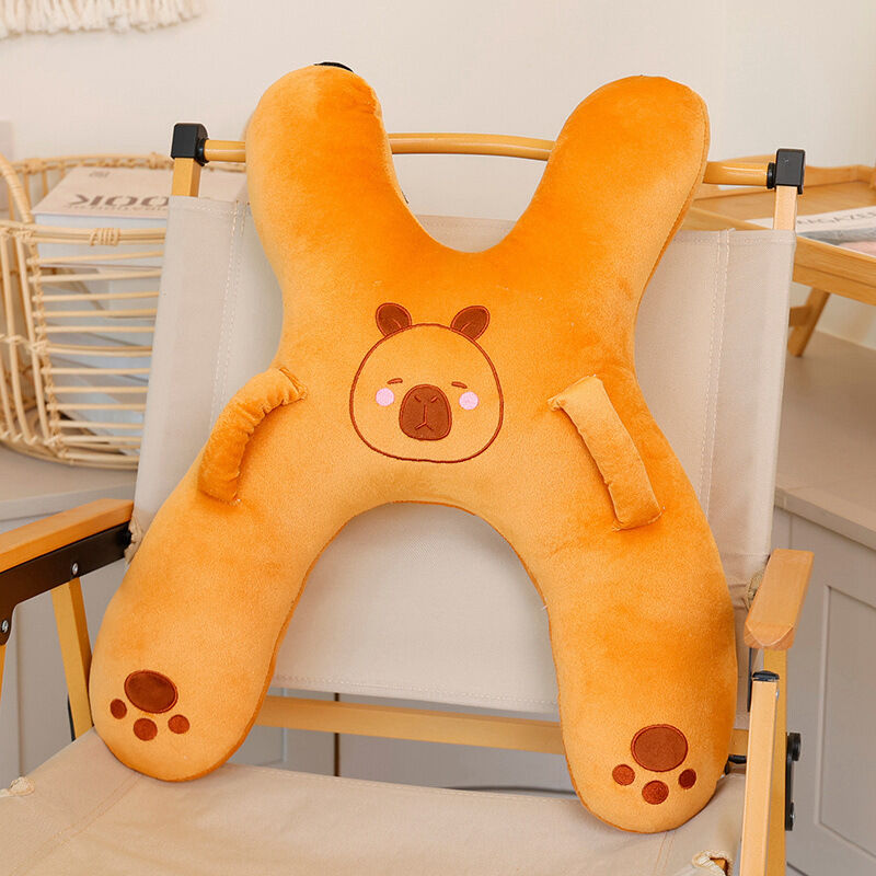 Christmas gift for kids-Kids Travel Pillow, Ergonomic Plush Support for Car Rides, Comfortable Sleep Companion for Children(pink dog)