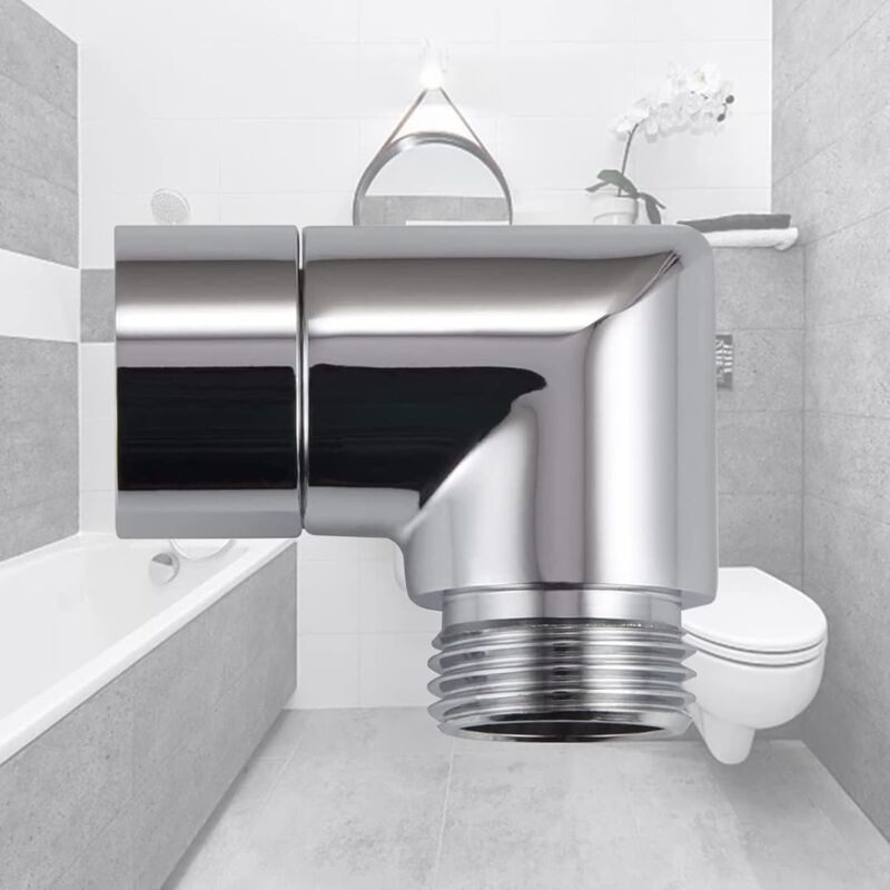 90 Degree Hand Shower Adapter, Elbow For Mobile Hand Shower