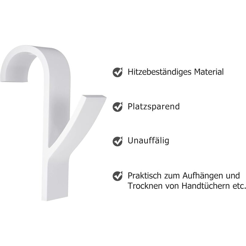 Towel Radiator 6 Pieces, Towel Hook For Radiator, Towel Dryer Hook, White Plastic