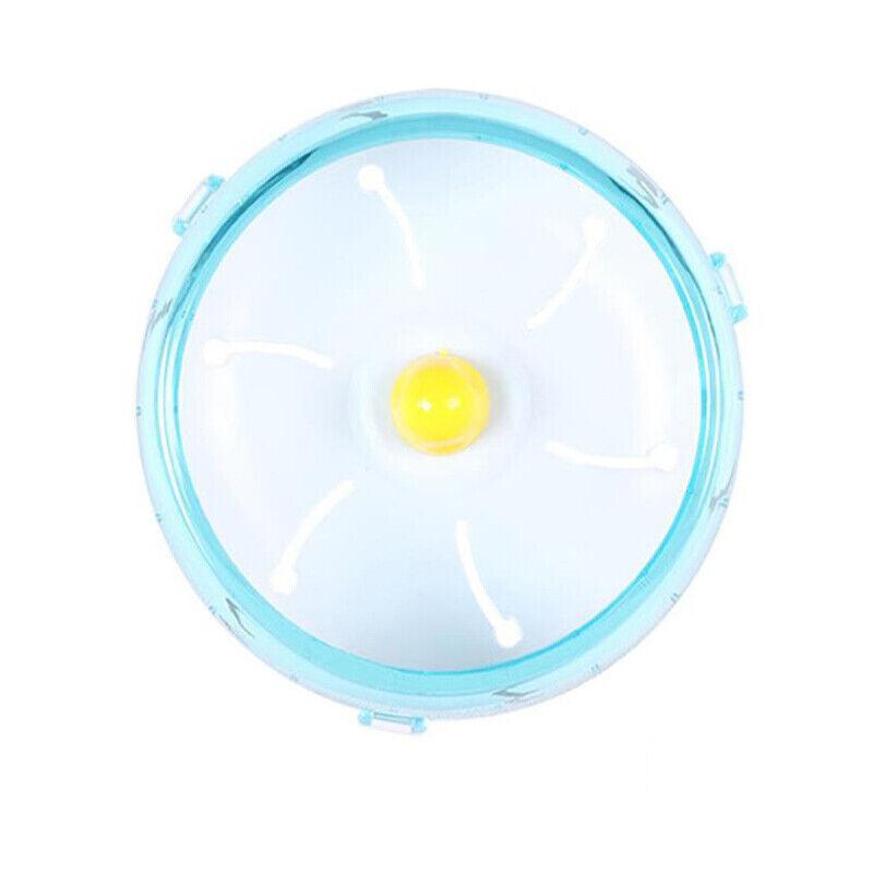Blue Hamster Guinea Pig Running Disc Cage Accessories Running Round Wheel Pet Toys - 12CM