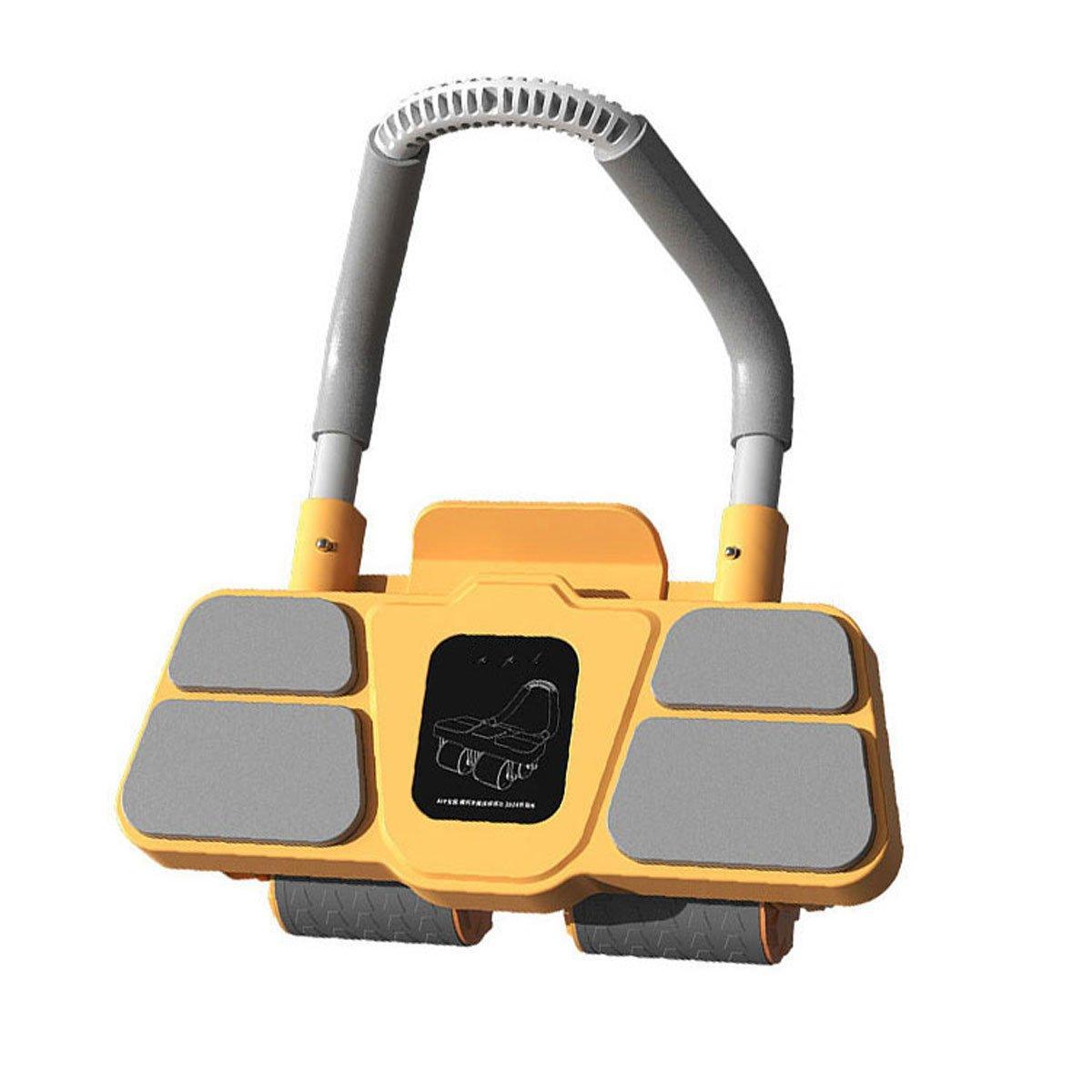 Four Wheel Abdominal Roller Automatic Rebound Ab Machine Home Fitness Equipment - Blue