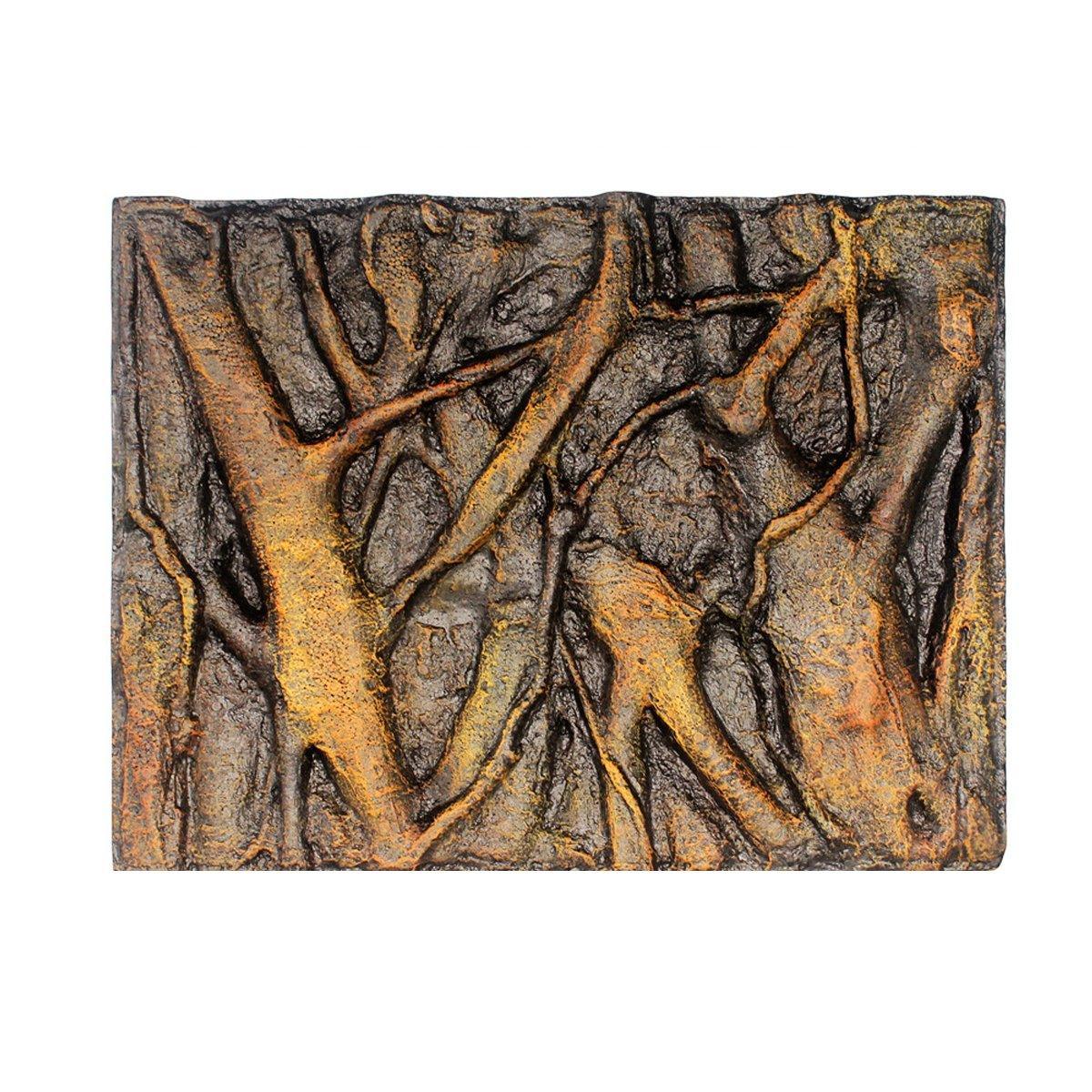 Pet Reptile Tank Board 3D Foam Backgrounds and Habitat Decoration 9 Styles - B