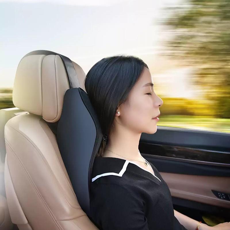 Memory Foam Vehicle Headrest Cushion for Neck and Lumbar Support Comfort