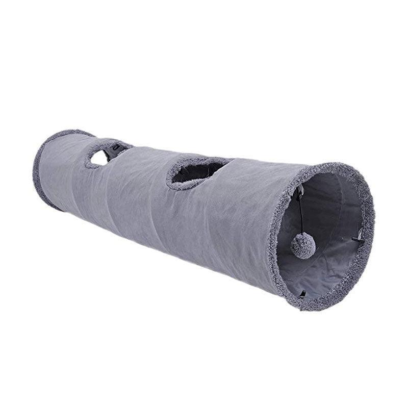 Cat Tunnel Pet Toys Play Hide Tube With Ball For Large Cat Dogs Rabbit - M-130x30CM