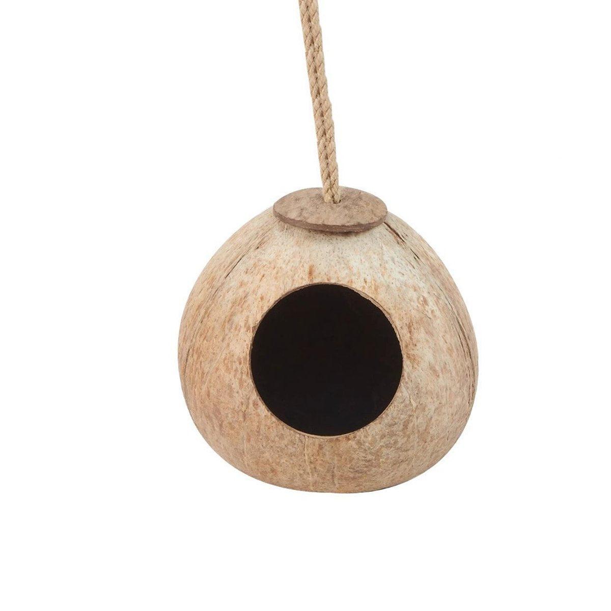 Lanyard Birdhouse Parrot Coconut Nest Bed Hanging Bird Cage for Small Birds - Stairs type