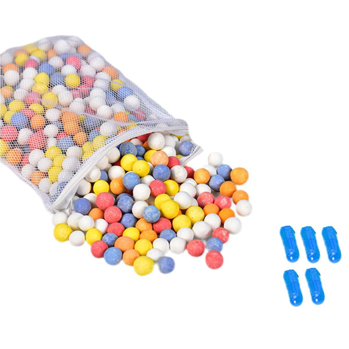 Quartz Ball Ceramic Bio Ball Filter Media Biological Ring for Aquarium Fish Tank - Colourful-500g