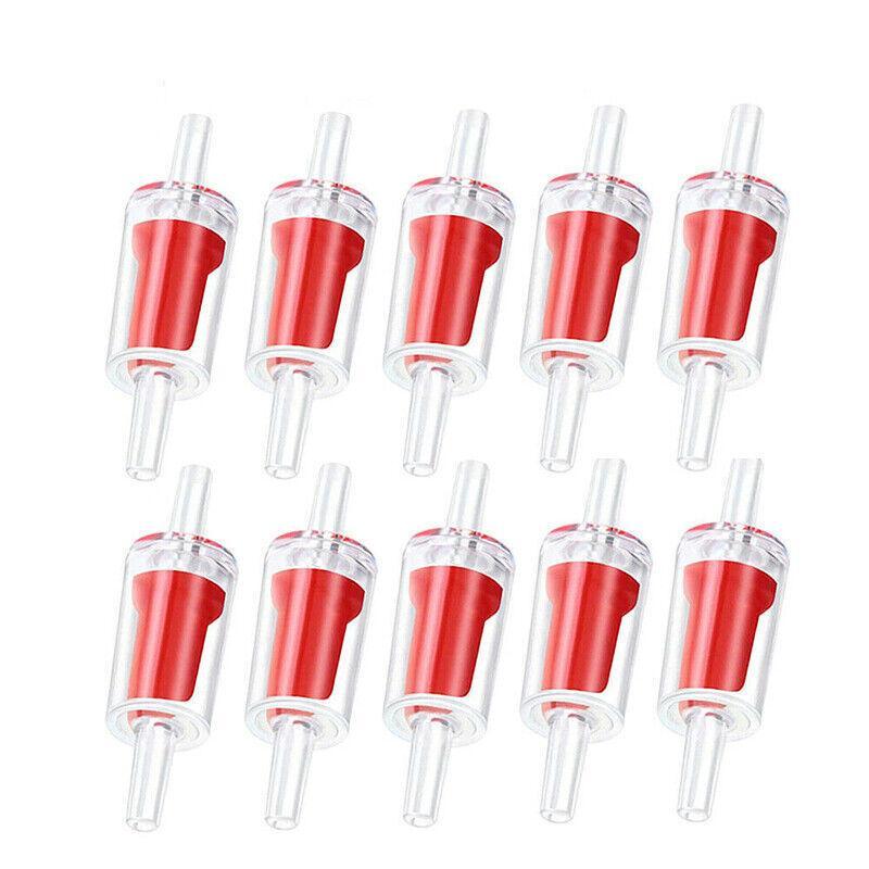 5/10Xcheck Valve Fish Tank Aquarium Air Pump Silicone Non-Return One Way Airline - 5PCS