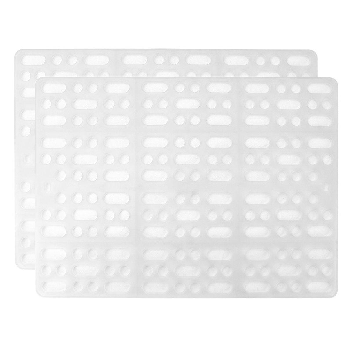 2pcs Rabbit Foot Mat Large Plastic Cage Mat for Guinea Pig Pet Cage Accessories - Pink