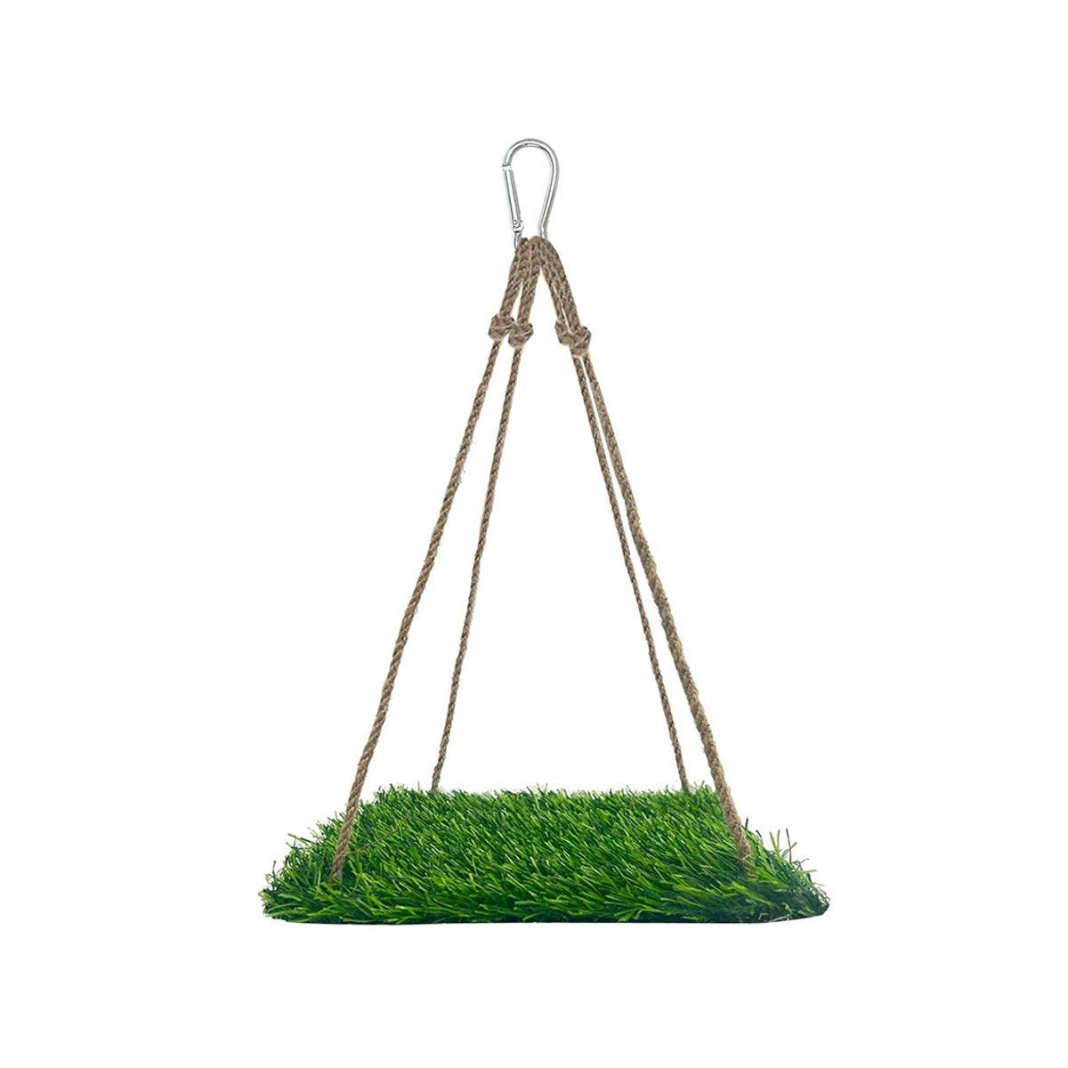 Parrot Turf Hammock Climbing Toy for Hamster Pet Bed Hanging Swing for Small Pet - Roundness
