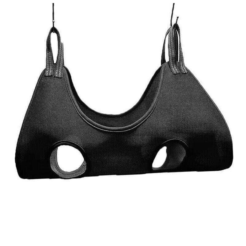 S Size Hammock Helper Pet Dog Cat Grooming Restraint Bags for Bathing Trimming Nail - Black