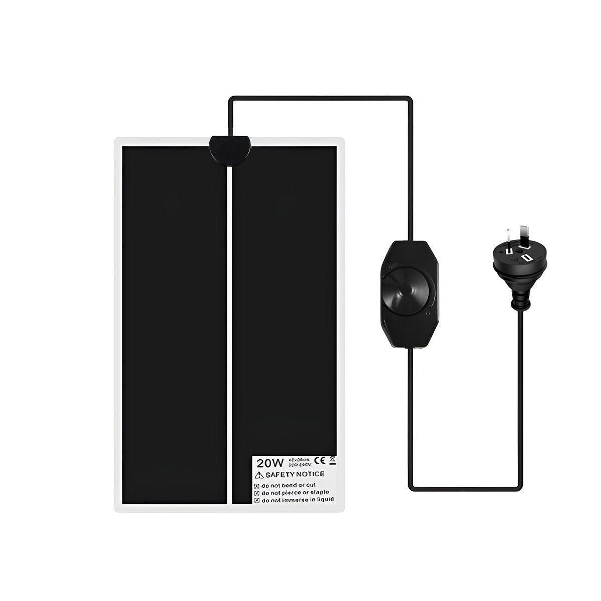 Electric Warming Pad for Reptile Habitat Support Suitable for Crab Frog Lizard Tanks - 7W