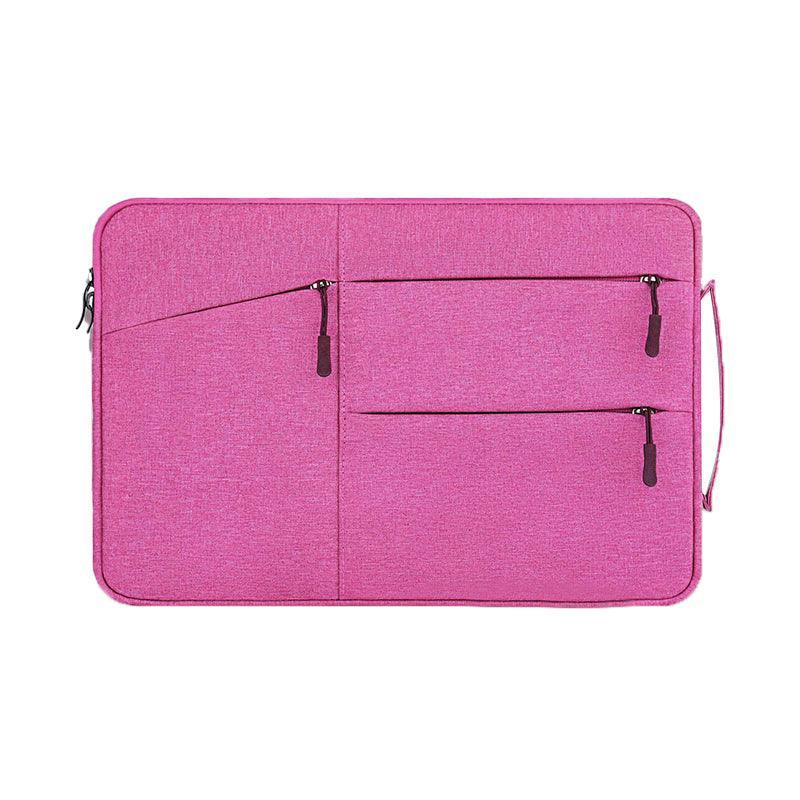 Laptop Sleeve Travel Bag Carry Case For Macbook Air Pro 15.6" - Rose Red
