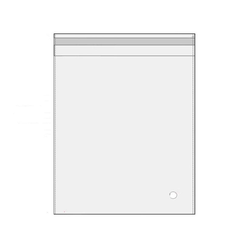 100Pcs Self-Adhesive Clear Opp Cellophane Bags with Air Hole - 6*6+2cm