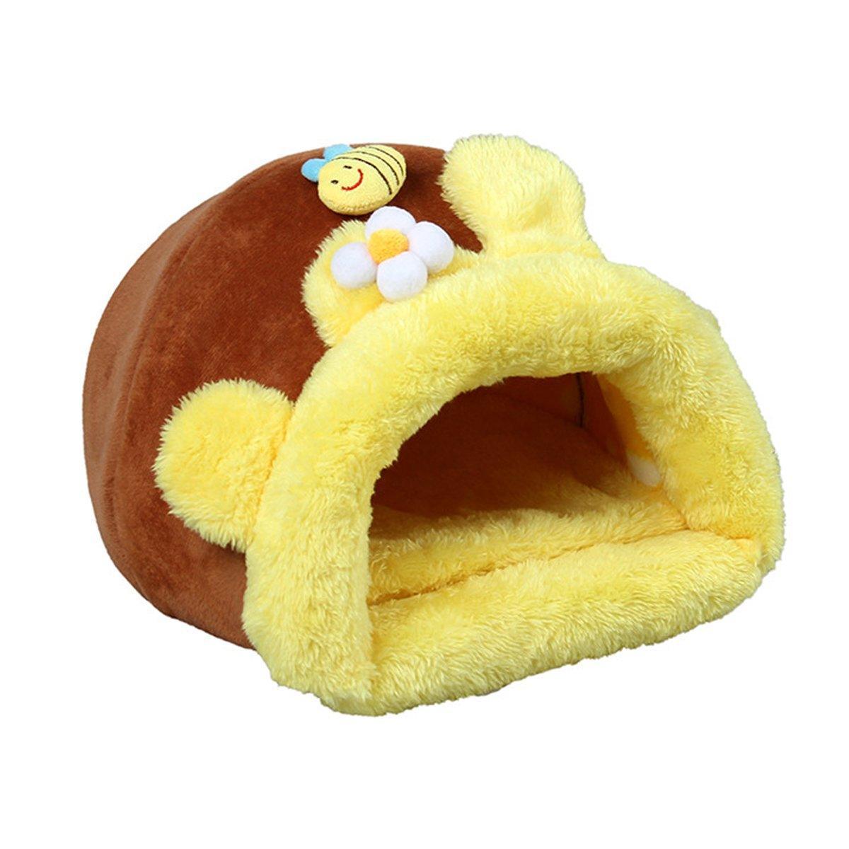 Wear-resistant Pet Bird Nest Cotton Padded Small Animal Bed Cozy Honeypot Design - S