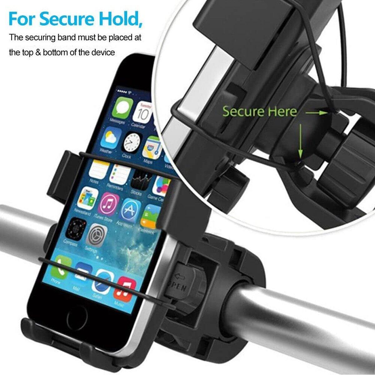 360 Degree Rotation Phone Holder Handlebar Mount for Motorcycle and Bicycle