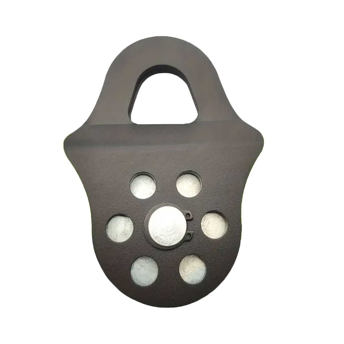 Off Road Recovery Winch Pulley Snatch Block Tackle Tow Hook Accessory Heavy Duty - Red