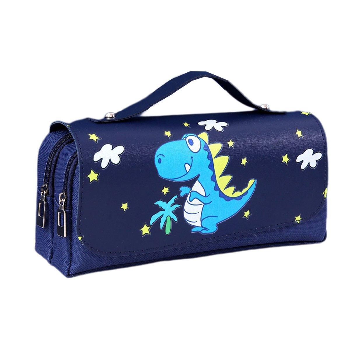 Functional Pencil Case Stationery Bag Pen Holder Storage Organizer for School - 03