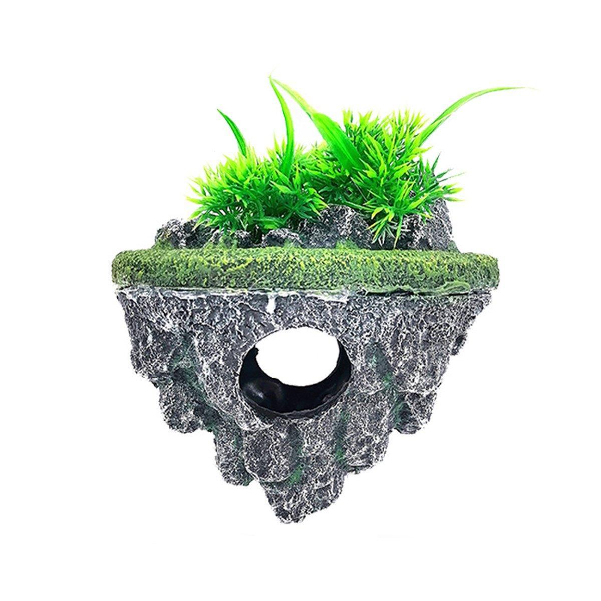 Fish Tank Aquascape Hoverstone Decoration Natural Rock Landscaping for Aquarium - S