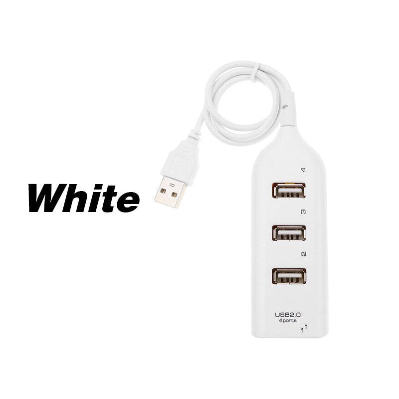 Multi Usb Hub 4 Port High Speed Slim Compact Expansion Smart Splitter Oz Au - Black