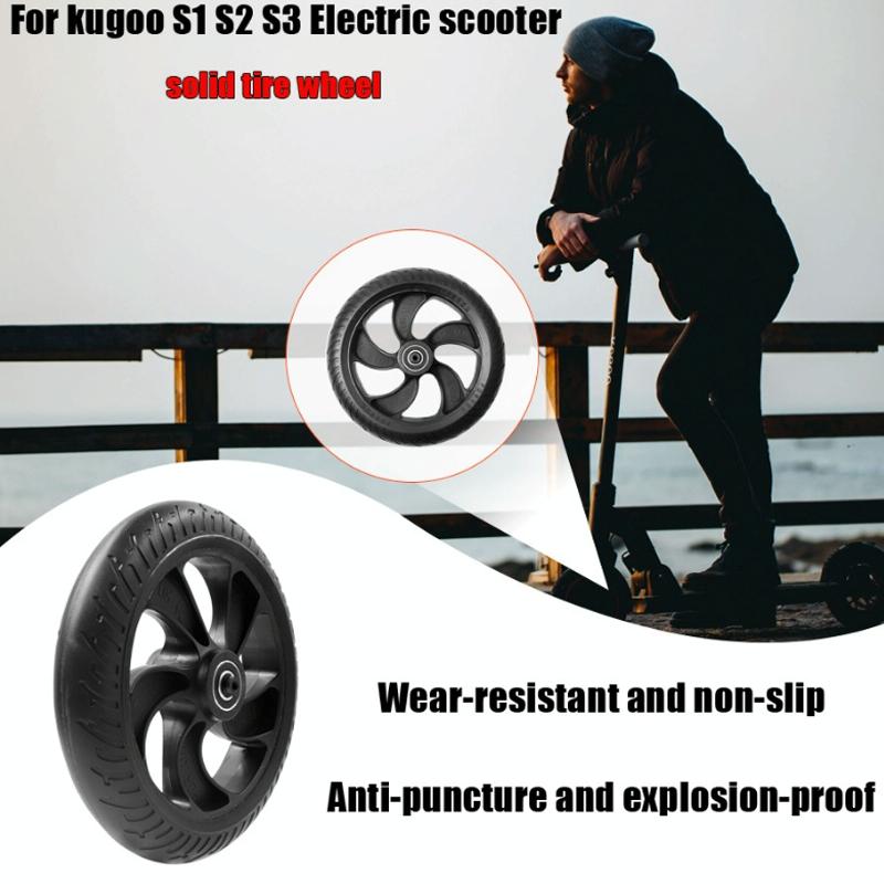 Kugoo S1 / S2 / S3 Front Wheel Accessory - 8 Inch Black