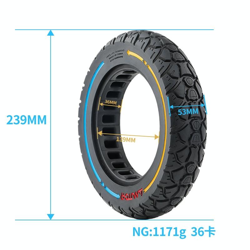 36 Card 10x2.125 10 Inch Modified Solid Tire for Scooter - 250x54mm Colourful