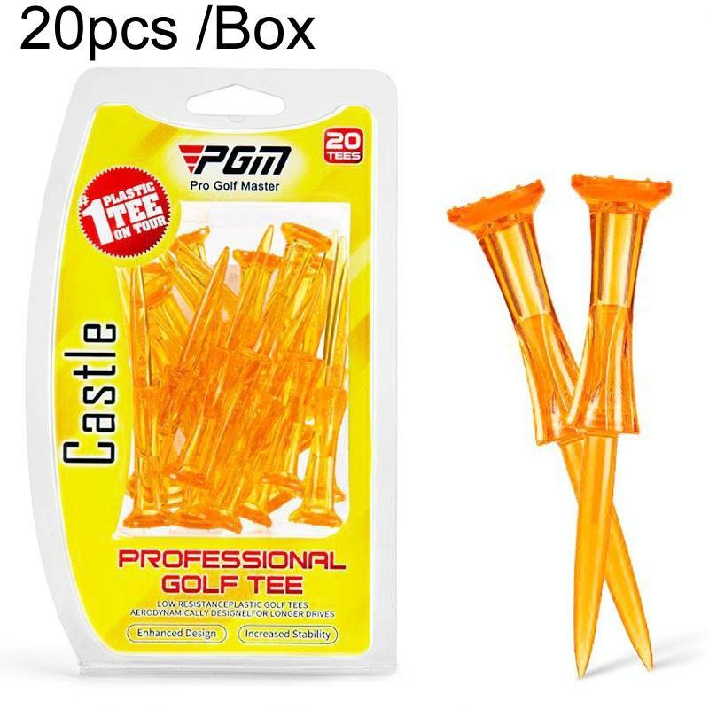 20-pack Golf Ball Tees - Durable 8-point Crown Tip for Competition - Anti-hitting - Green