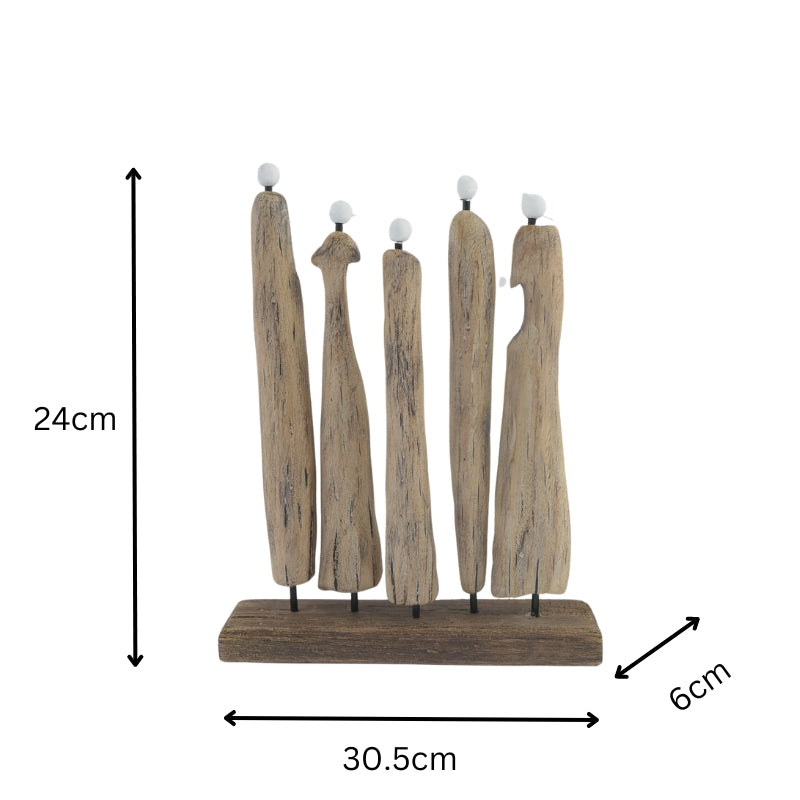 Handcrafted Contemporary Family + Friends Statue 20cm