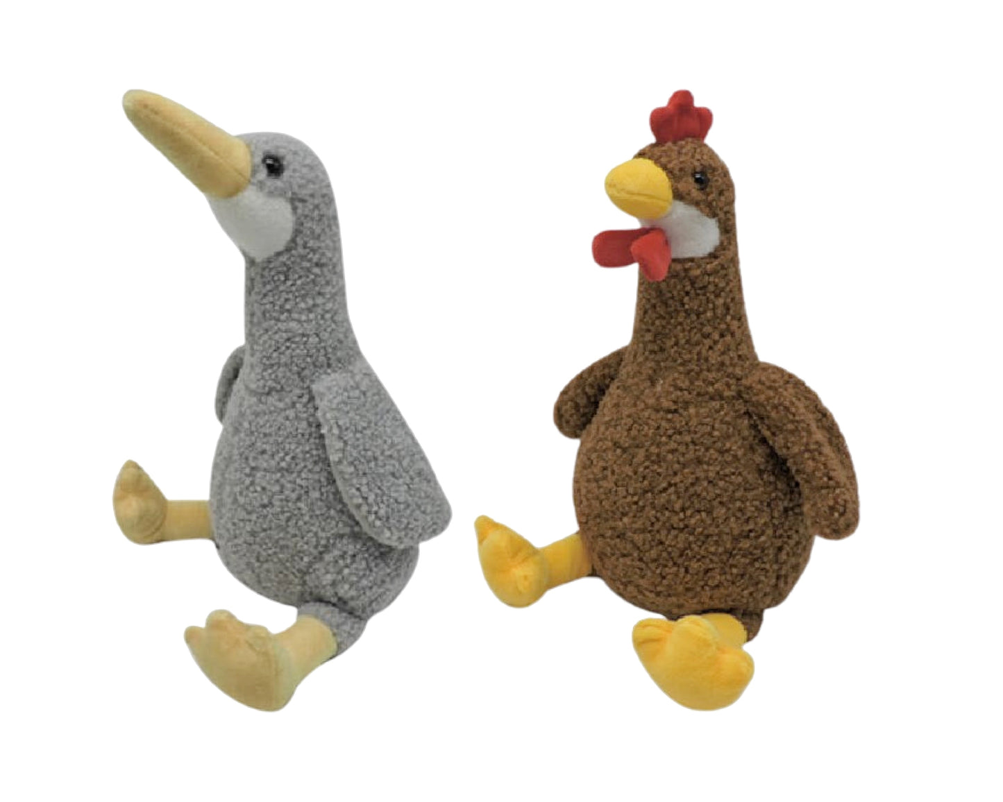 Set 2 Chicken & Duck Door Stopper 2 Assorted 23x30cm