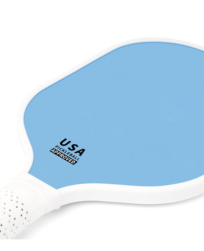 Light Green Fiberglass Pickleball Paddle - Lightweight 215g with Anti-Slip TPU Grip for Outdoor Sports