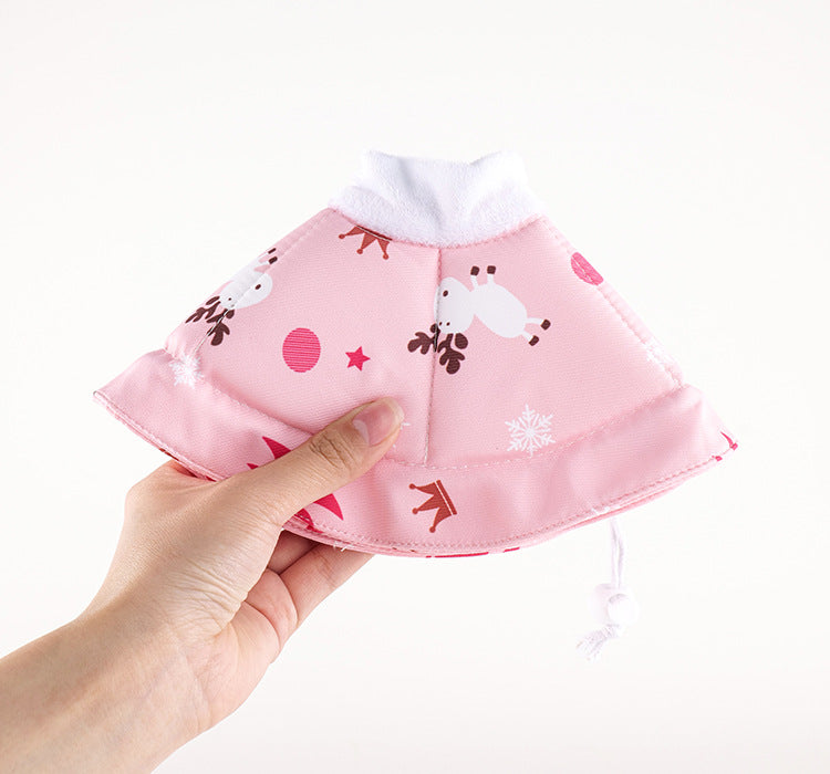 2 Pcs Size L Pink Comfortable Pet Recovery Collar | Waterproof Anti-Lick Collar for Cats & Dogs