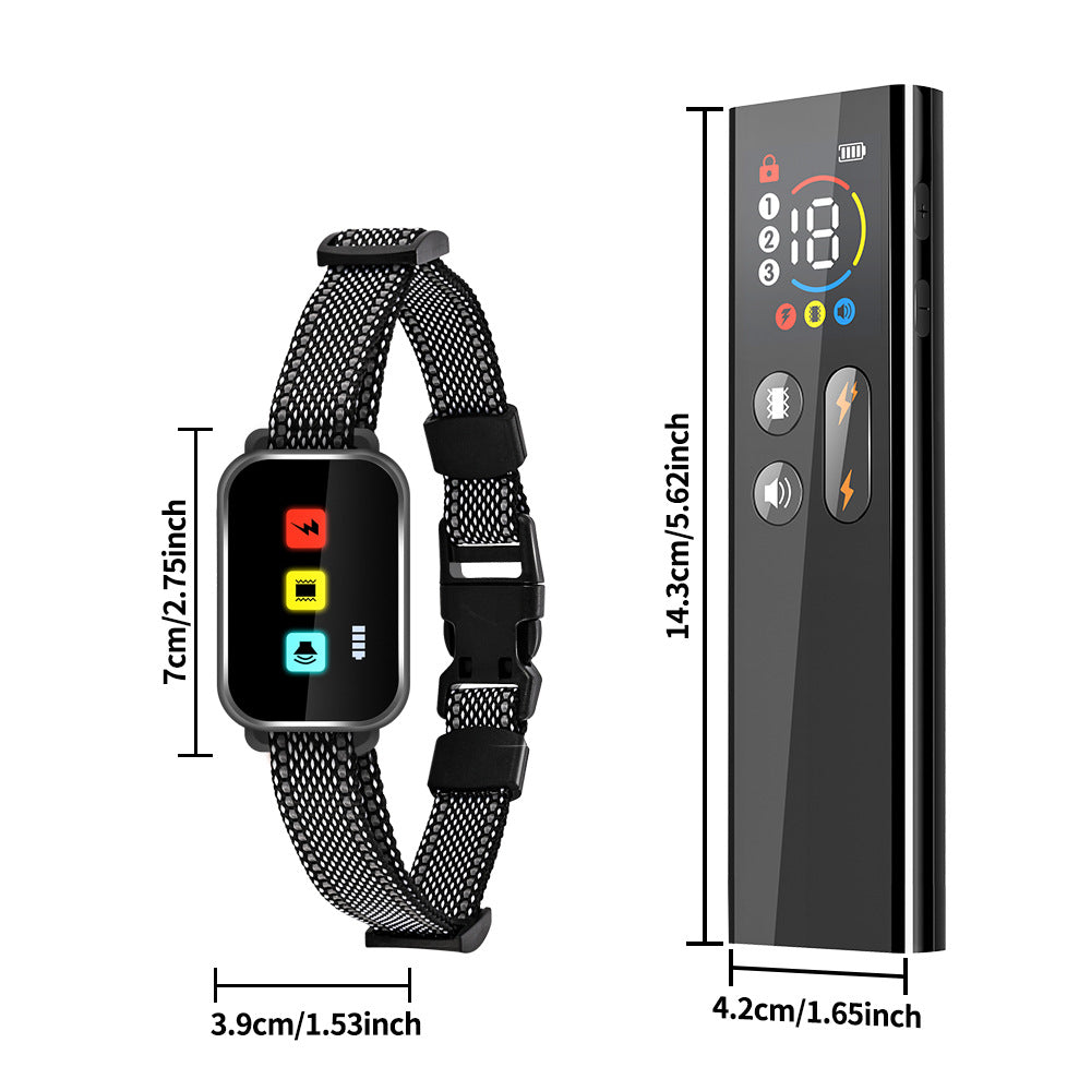 Rechargeable Dog Training Collar with Remote - 2600ft Range, 3 Modes(black)