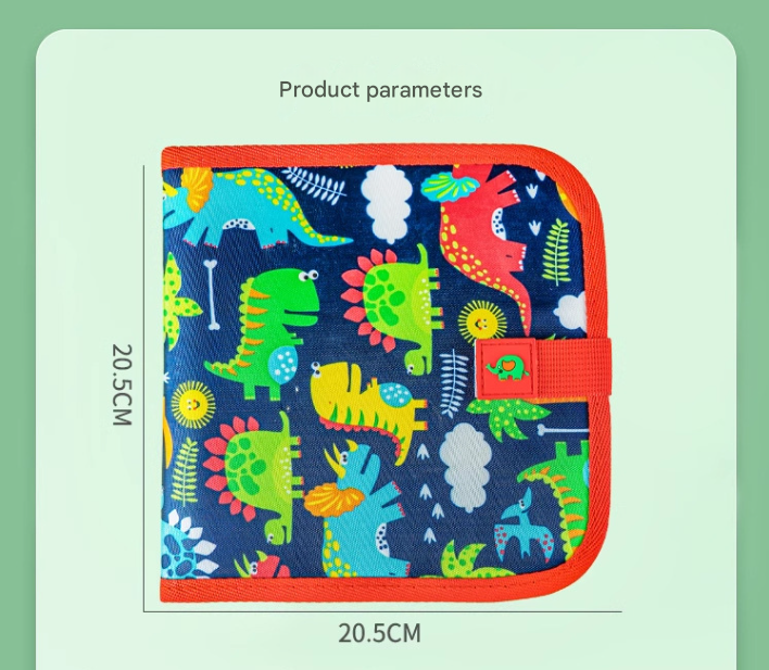 Little bird Portable Reusable Drawing Board for Kids - erasable Doodle Book with Water Chalk Pens - Toddler Travel Activity Toy