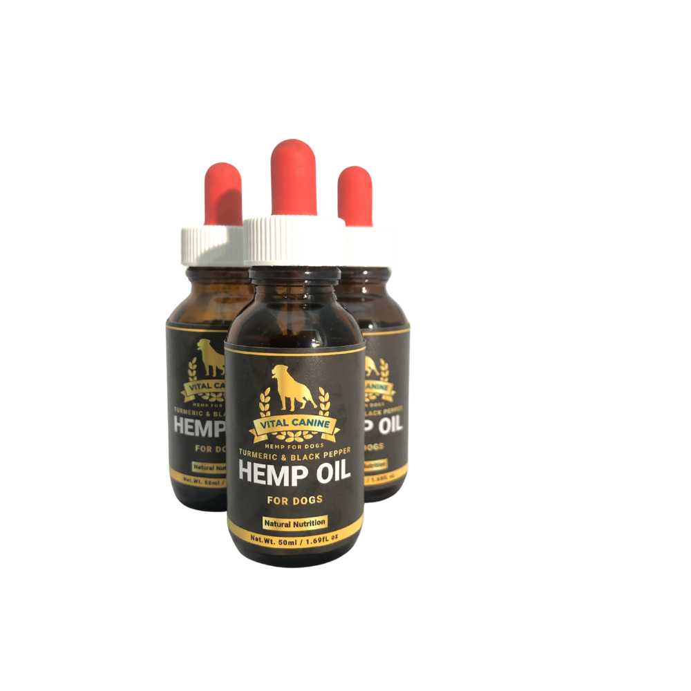 Vital Canine™ Hemp Oil with Turmeric & Black Pepper | 125ml