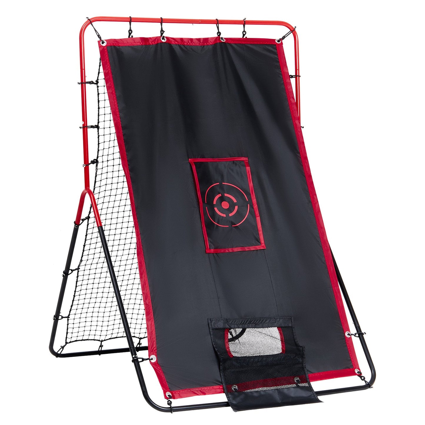 VEVOR Baseball And Softball Rebounder Net 3.5x4.5 ft 2-in-1 Switch Hitter Pitch