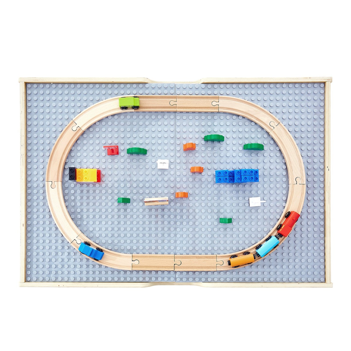 VEVOR Multi-Purpose Activity Play Table 290 Building Bricks & 30 PCS Accessories