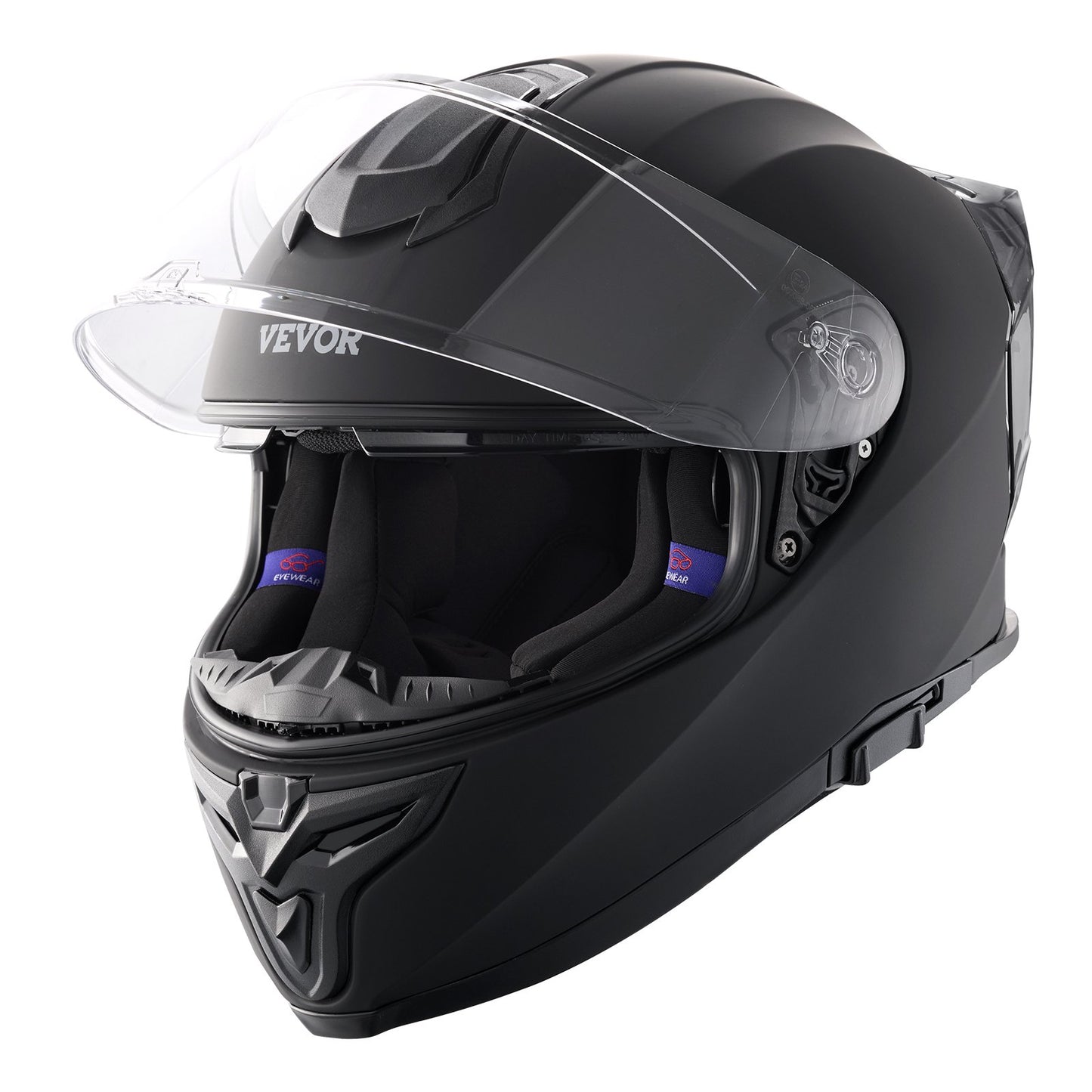 VEVOR Full Face Motorcycle Helmet Motocross Helmet with Bluetooth Slot
