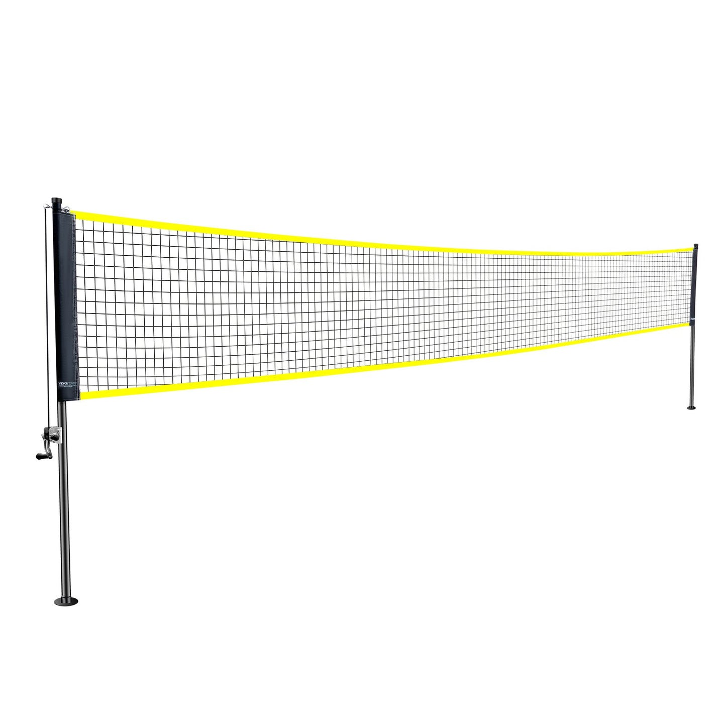 VEVOR Badminton Net Set, Outdoor Backyard Beach Park Badminton Net, Portable Badminton Equipment Set, Adults Kids Badminton Net with Poles, Carrying Bag, 4 Iron Rackets, and 3 Nylon Shuttlecocks