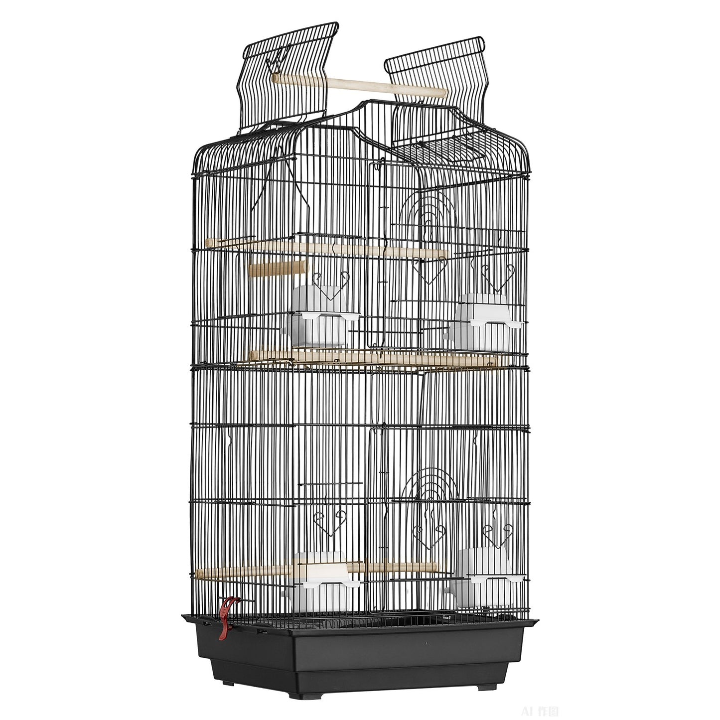VEVOR Bird Flight Cage 39 in Hanging Metal Parakeet Cage for Cockatiels Parrot