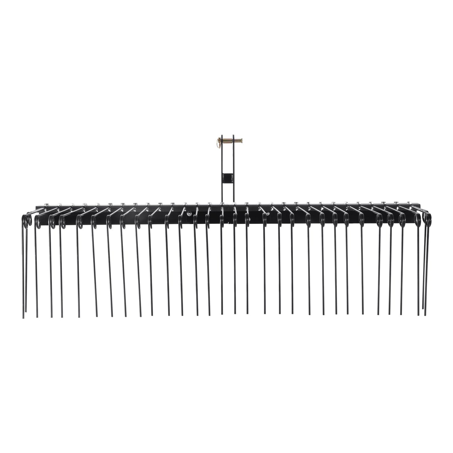 VEVOR Tow Behind Landscape Rake, 1.8m Tow Dethatcher with 32 Steel Tines, Lawn Dethatcher Rake Attaches to Category 1, 3 Point Hitch for Tractor, for Leaves, Pine Needles, Straw, and Grass