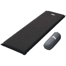 Load image into Gallery viewer, Weisshorn Self Inflating Mattress Camping Sleeping Mat Air Bed Pad Single Black
