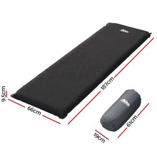 Load image into Gallery viewer, Weisshorn Self Inflating Mattress Camping Sleeping Mat Air Bed Pad Single Black
