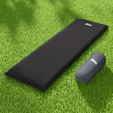 Load image into Gallery viewer, Weisshorn Self Inflating Mattress Camping Sleeping Mat Air Bed Pad Single Black
