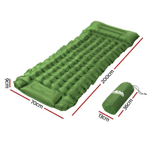 Weisshorn Self Inflating Mattress Camping Sleeping Mat Air Bed Pad Single Pillow