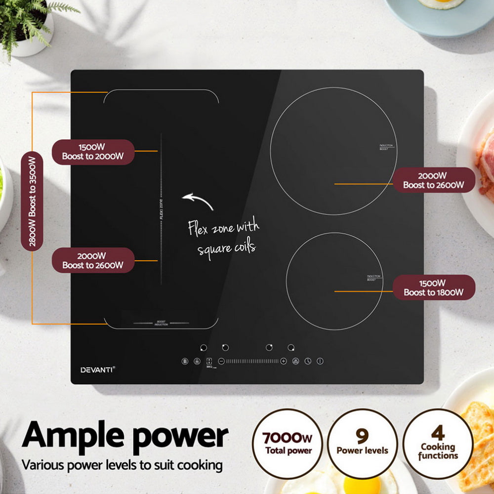 Devanti Induction Cooktop 60cm Electric Cooker
