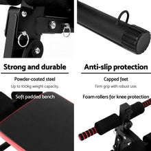 Load image into Gallery viewer, Everfit Weight Bench Sit Up Bench Press Foldable Home Gym Equipment
