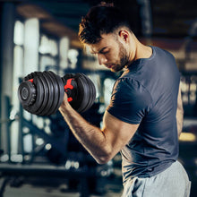 Load image into Gallery viewer, Everfit 24kg Dumbbells Adjustable Dumbbell Weight Plates Home Gym
