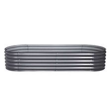 Load image into Gallery viewer, Green Fingers Garden Bed 160X80X42cm Oval Planter Box Raised Container Galvanised
