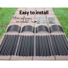 Load image into Gallery viewer, Green Fingers Garden Bed 160X80X42cm Oval Planter Box Raised Container Galvanised
